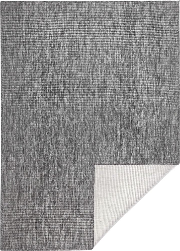 In- & Outdoor Wendeteppich Uni Miami Grau Creme - 120x170x0,5cm Bild 1