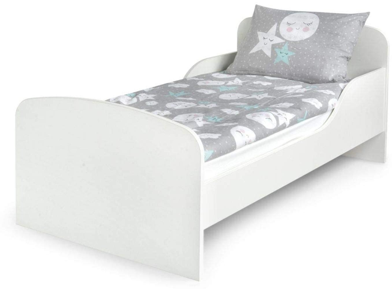 WHITE - Kinderbett mit Matratze und Lattenrost (140/70 cm) Bild 1