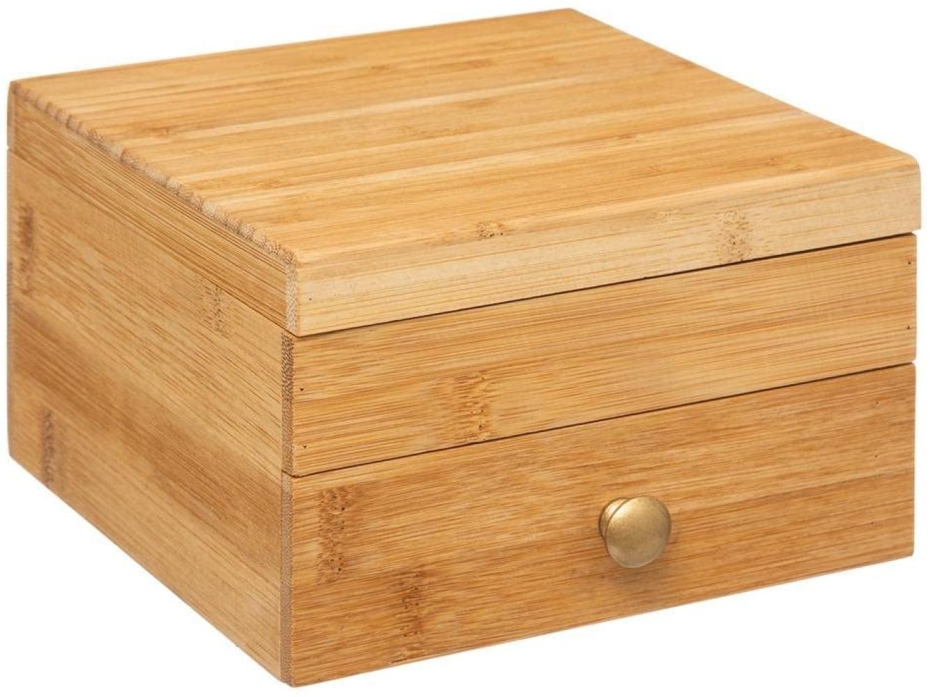 5five Simply Smart Schmuckkasten mit Schublade, Schmuckbox, Aufbewahrung, Bambus, Samt, 161016 Bild 1