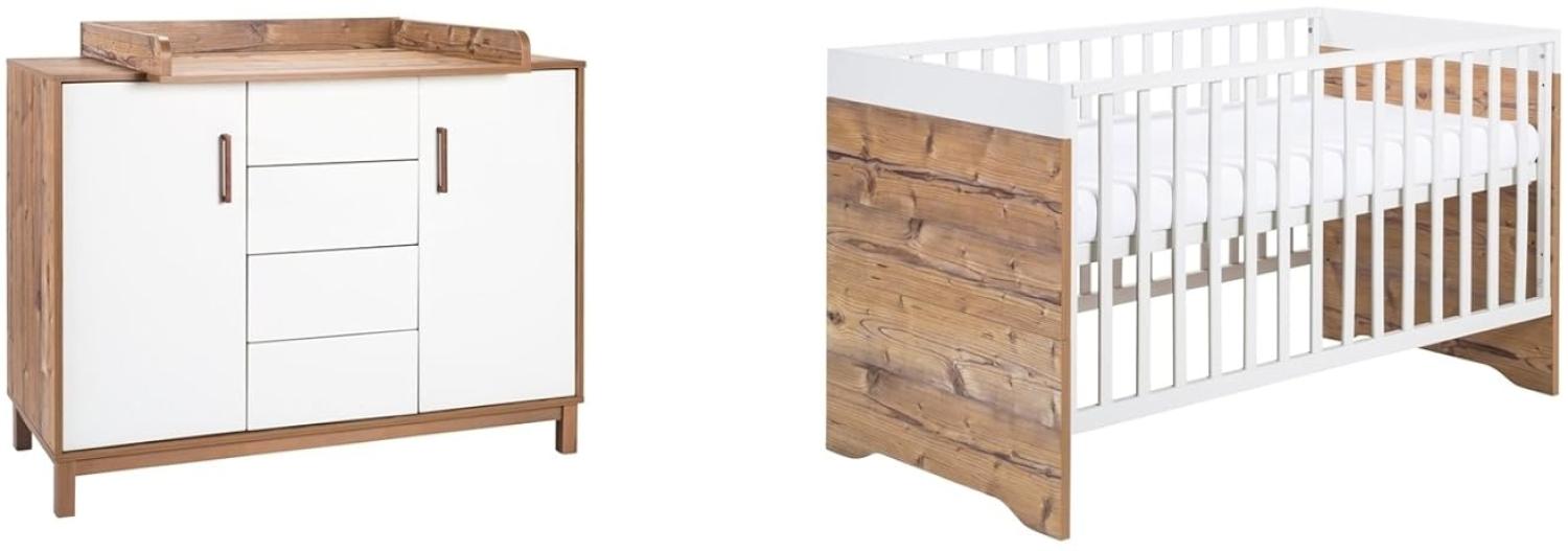 Schardt 'Timber' 2-tlg. Babyzimmer-Set inkl. Kinderbett und Wickelkommode Bild 1