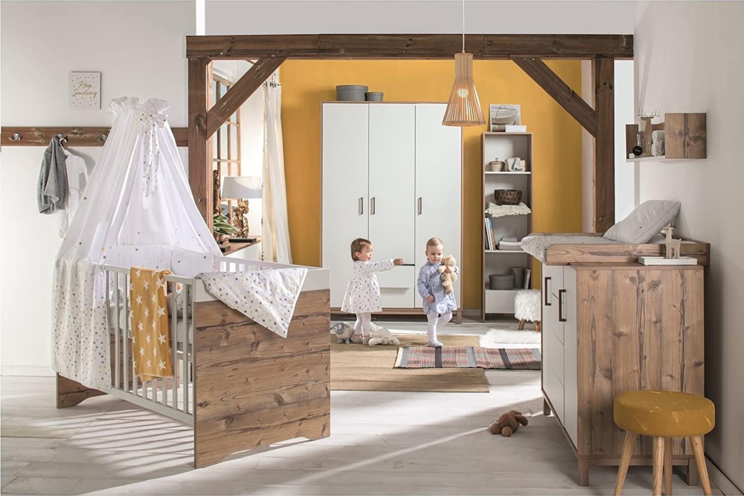 Schardt 'Timber' 2-tlg. Babyzimmer-Set inkl. Kinderbett und Wickelkommode Bild 1