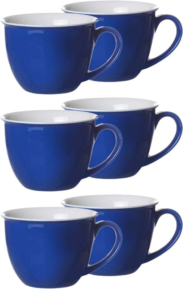 Ritzenhoff & Breker DOPPIO Milchkaffeetasse 350 ml indigo blau 6er Set Bild 1