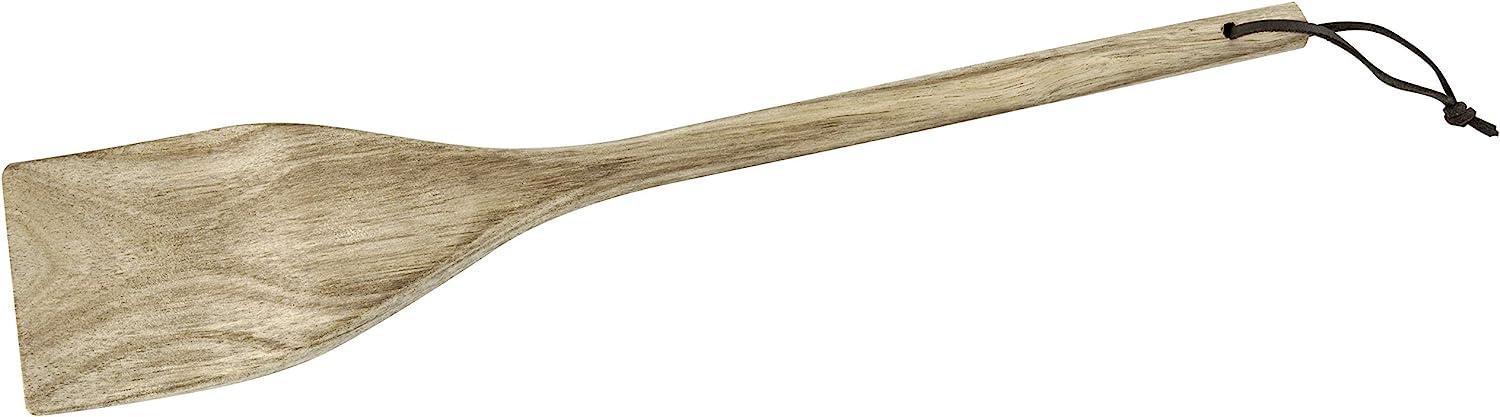 FACKELMANN Pfannenwender 33 cm AKAZIE, hochwertiger Wender aus Akazien-Holz, aufhängbar am Kunstlederbändchen, robuster Küchenhelfer in modernem Natur-Design (Farbe: Braun), Menge: 1 Stück Bild 1