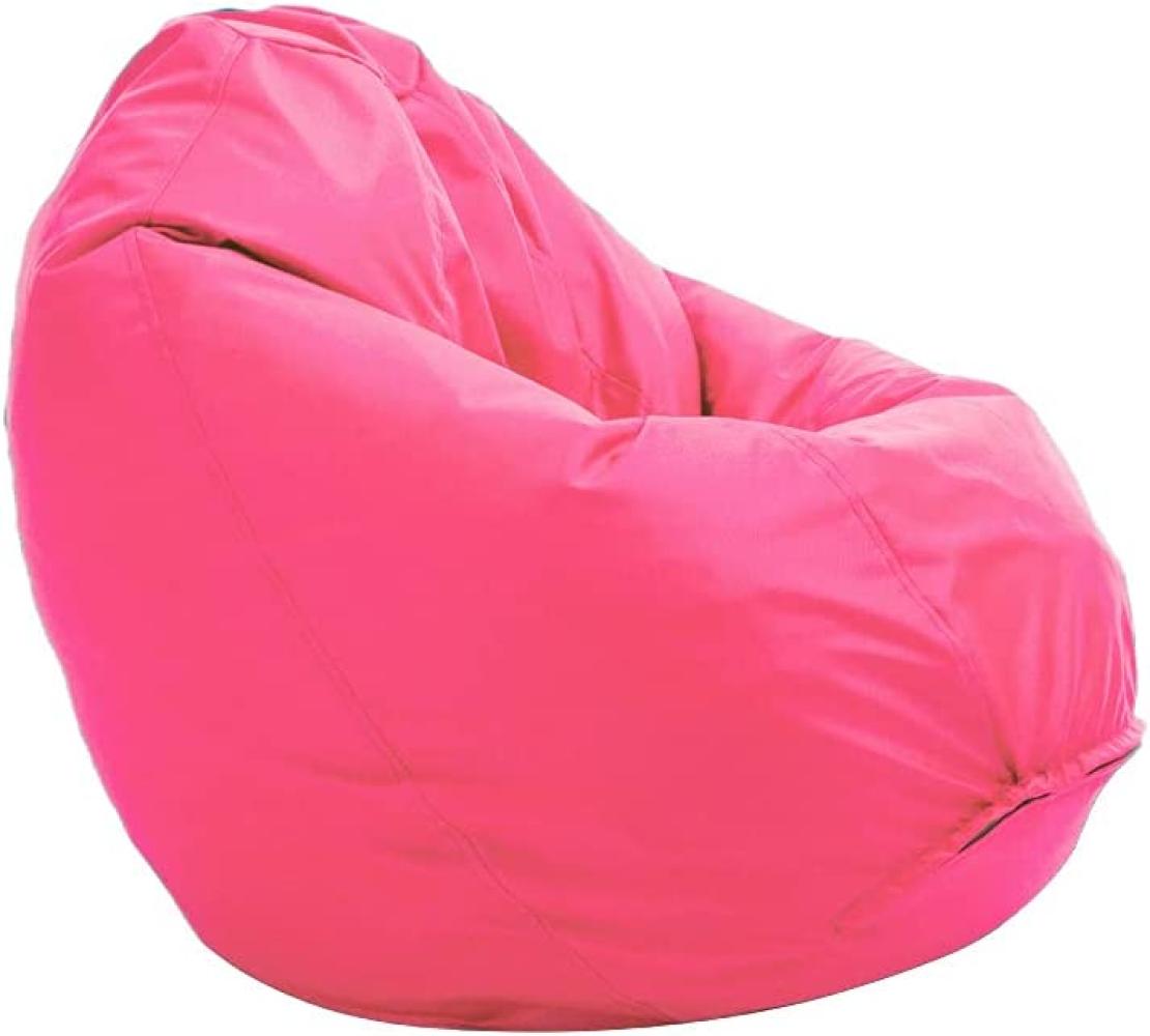 Bruni Sitzsack Classico L in Pink – XL Sitzsack mit Innensack zum Lesen, Abnehmbarer Bezug, lebensmittelechte EPS-Perlen als Bean-Bag-Füllung, aus Deutschland Bild 1