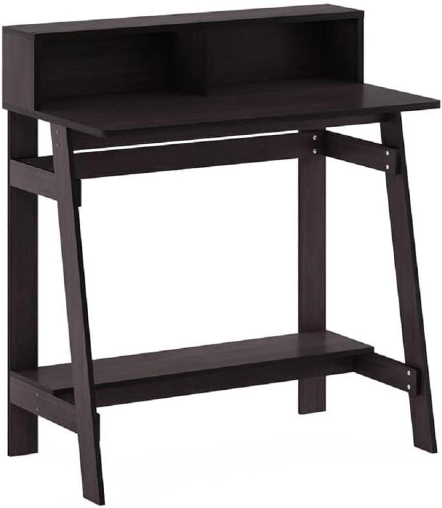 Furinno Simplistic Ein Rahmen-Computertisch, PC-Tisch, Bürotisch, Dunkle Walnuss, 80. 3 (Breite) x 90. 4 (Höhe) x 45. 5 (Tiefe) cm Bild 1