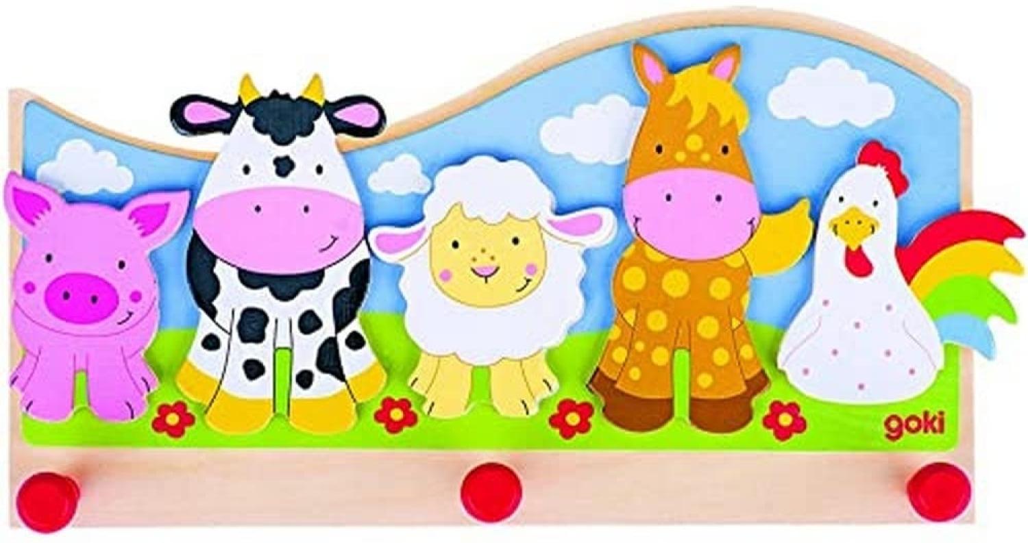 Goki Kinder-Garderobe 'Tiere auf dem Bauernhof' Bild 1