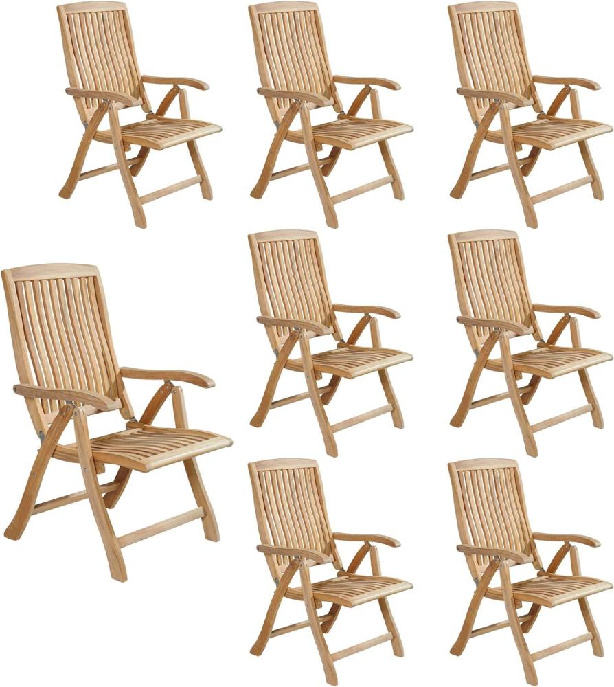 LC Garden Birmingham 8er Set Teak Hochlehner Bild 1