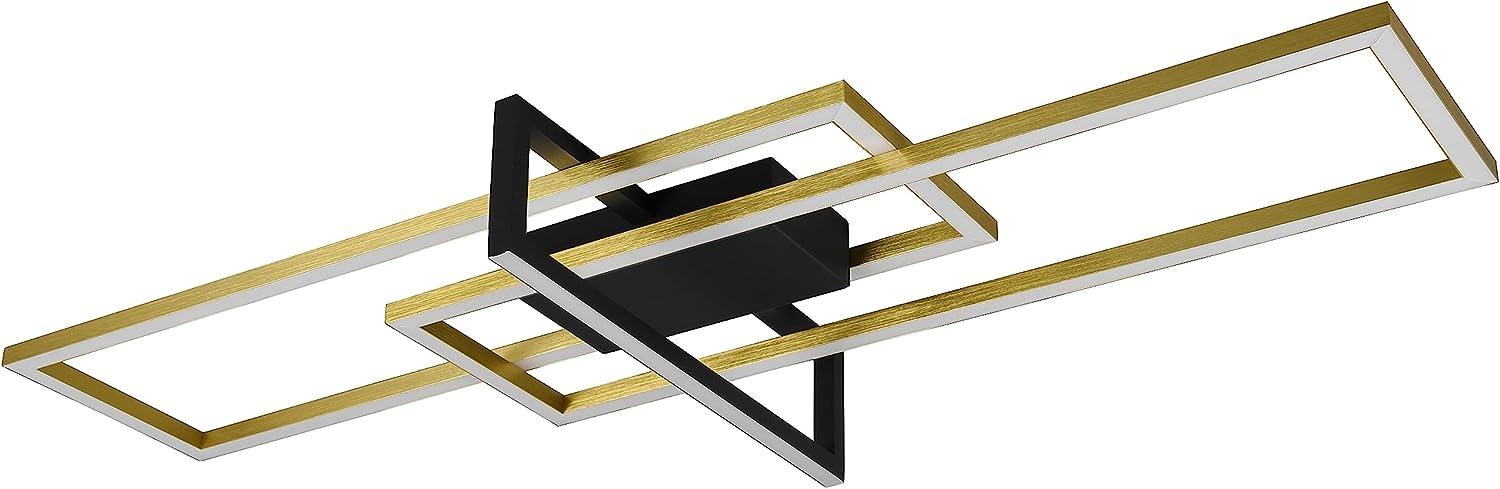 Trio Wand- und Deckenleuchte SALINAS incl. 1x SMD LED, 34W · 1x 3900lm, 3000K, messing matt (620310308) Bild 1