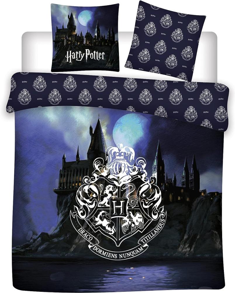 bettbezug Harry Potter 240 x 220 cm Baumwolle blau Bild 1