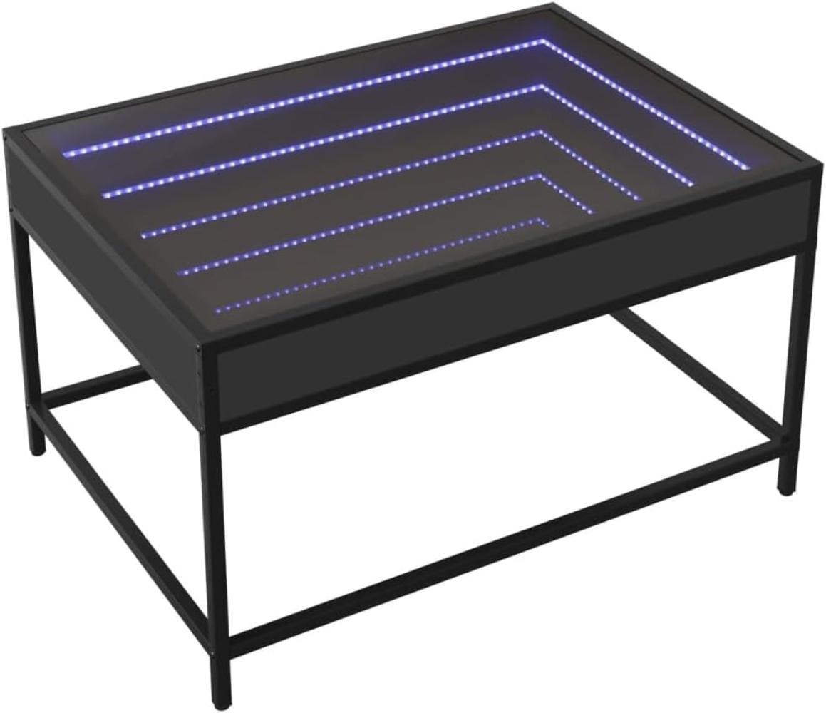 Couchtisch mit Infinity-LED Schwarz 70x50x41 cm 847682 Bild 1