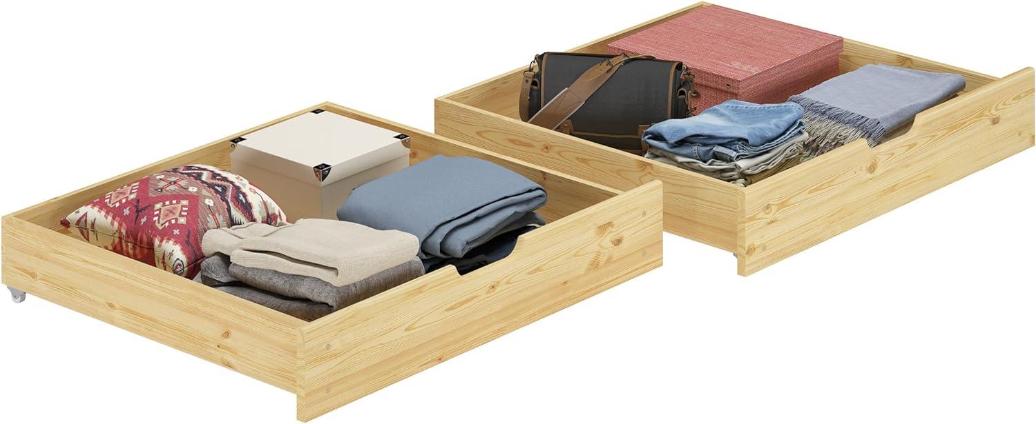 Erst-Holz Bettkasten-Set für Etagenbetten 80x190cm Bild 1