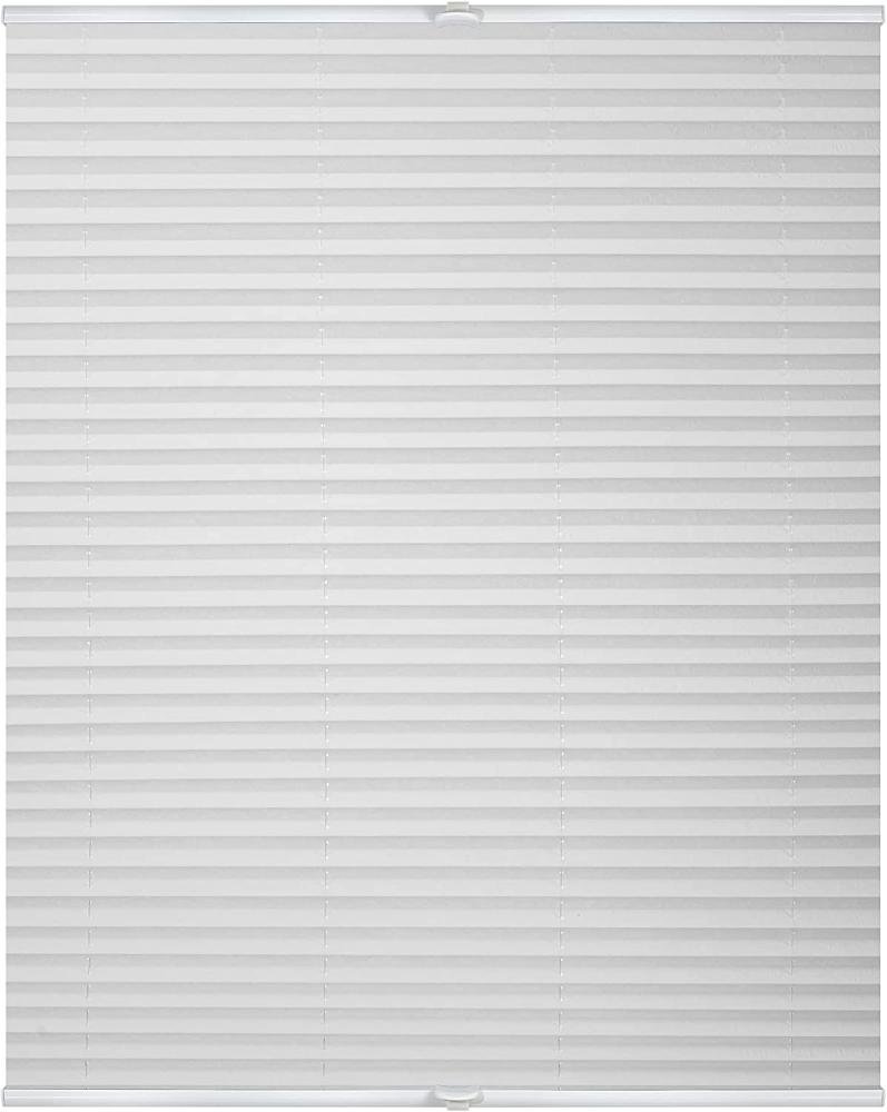 Lichtblick Plissee Klemmfix, ohne Bohren, verspannt, weiß, 130 x 45 x 3 cm Bild 1