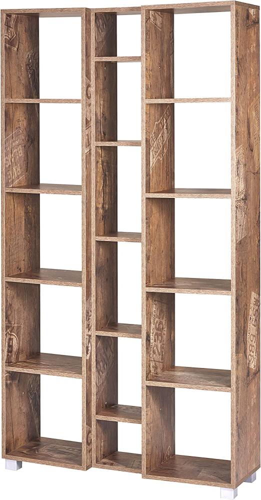 Schildmeyer Brisbane Regal Holz, Dekor, 95 x 30 x 179 cm, panamaeiche Bild 1