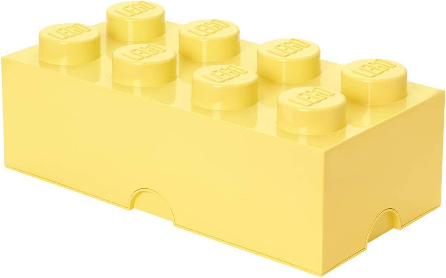 Lego 'Storage Brick 8' Aufbewahrungsbox hellgelb Bild 1