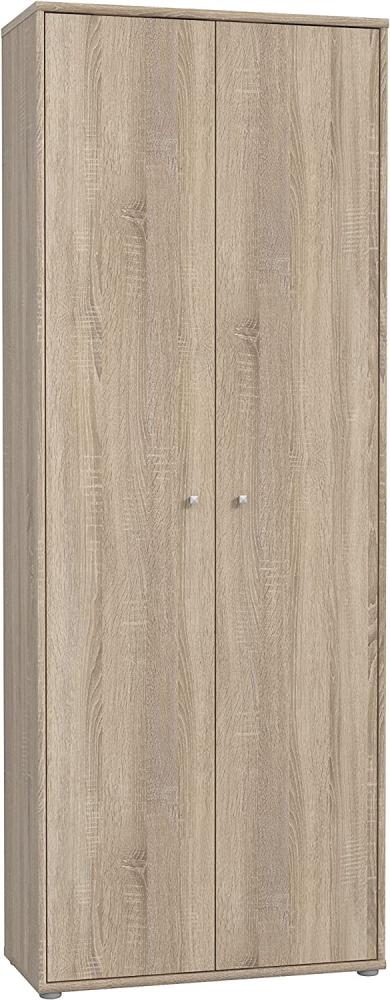 FORTE TEMPRA 2 Schrank mit 2 Türen, Holzwerkstoff, Sonoma Eiche, 73. 7 x 197. 5 x 34. 8 cm Bild 1