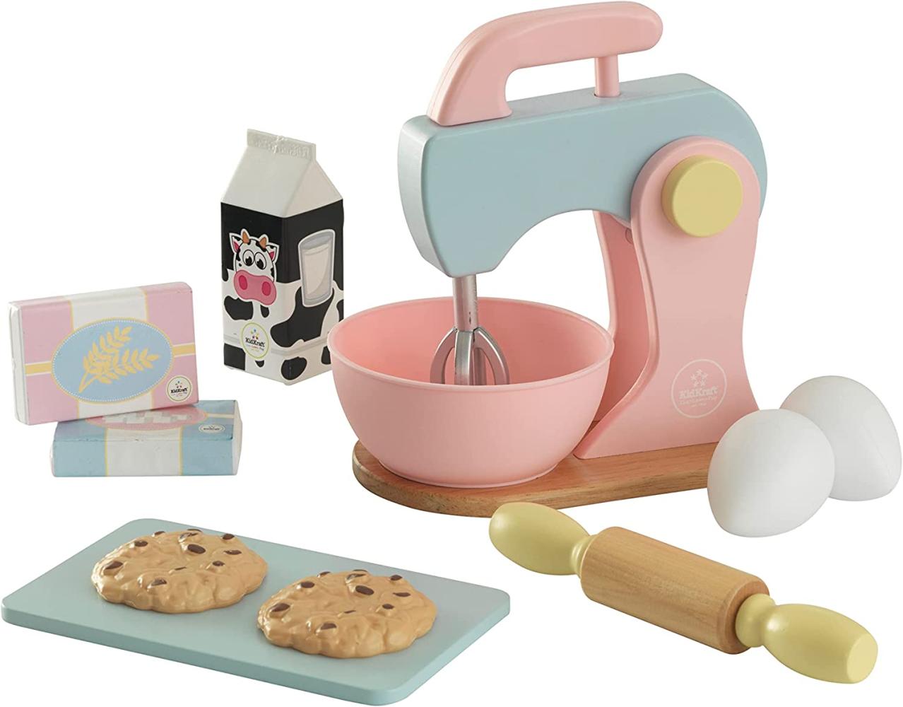 KidKraft 63371 Backspielset Spielzeug-Set zum Kochen und Backen, Pastellfarben Bild 1