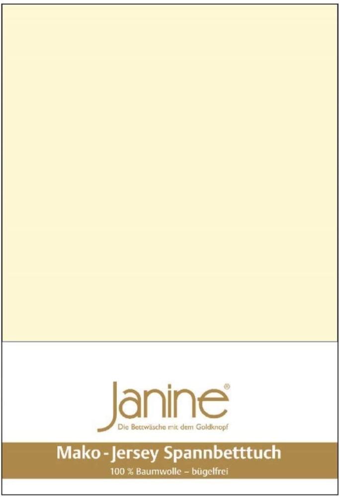 Janine Spannbetttuch 5007 Mako Jersey 90/190 bis 100/200 cm champanger Fb. 17 Bild 1