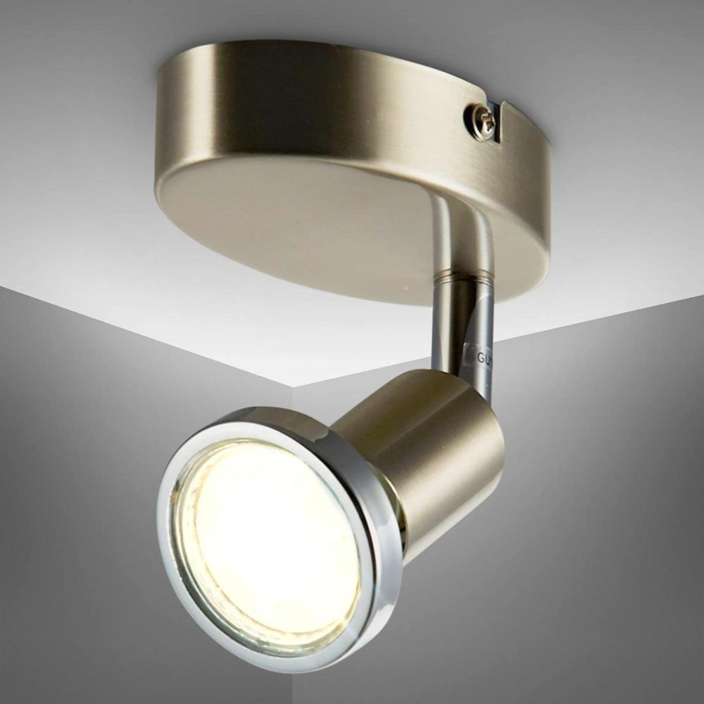 LED Deckenleuchte Wohnzimmer schwenkbar GU10 Metall Decken-Spot Lampe 1-flammig Bild 1