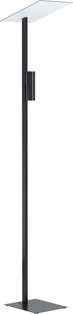 Eglo 99113 Stehleuchte BUDENSEA Aluguss schwarz, weiß GU10 2X4,5W L:36,5cm B:25cm H:180cm mit Wippschalter drehbar Bild 1