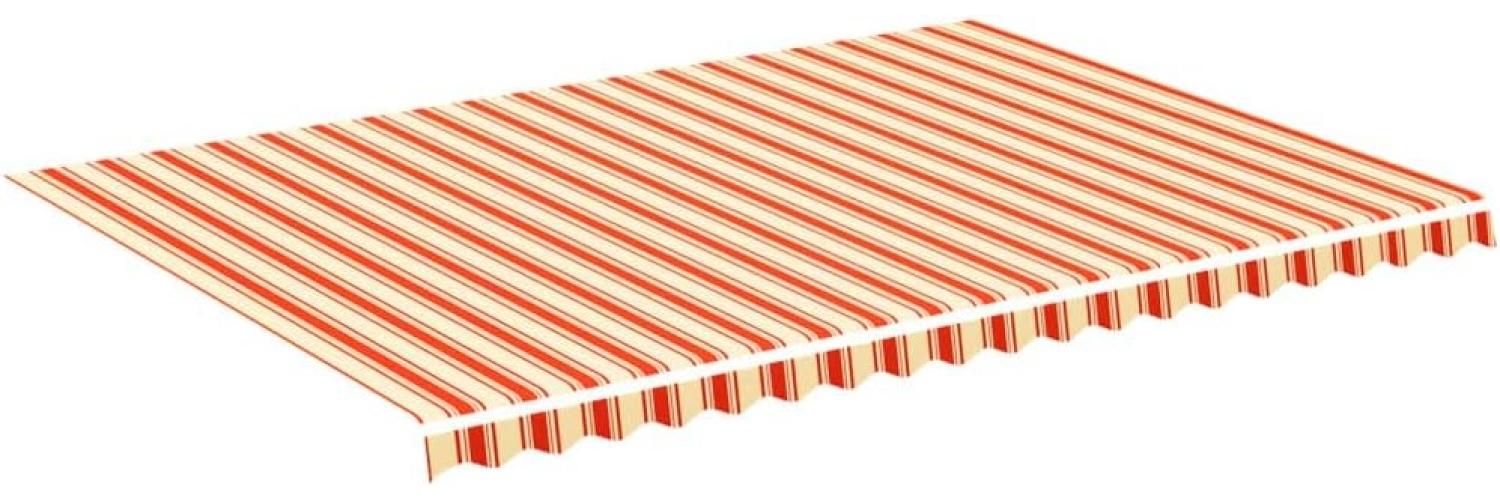 vidaXL Markisenbespannung Gelb und Orange 5x3,5 m 312022 Bild 1