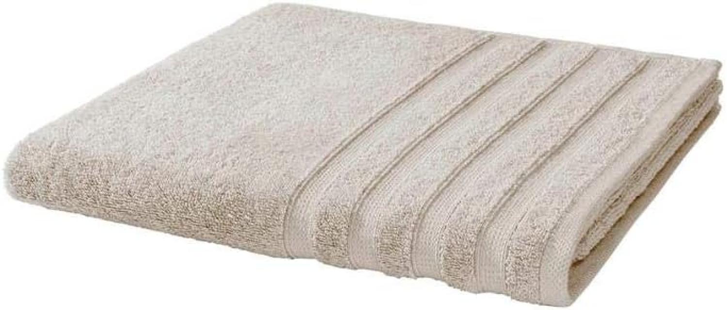 Handtuch Baumwolle Plain Design - Farbe: Taupe, Größe: 70x140 cm Bild 1