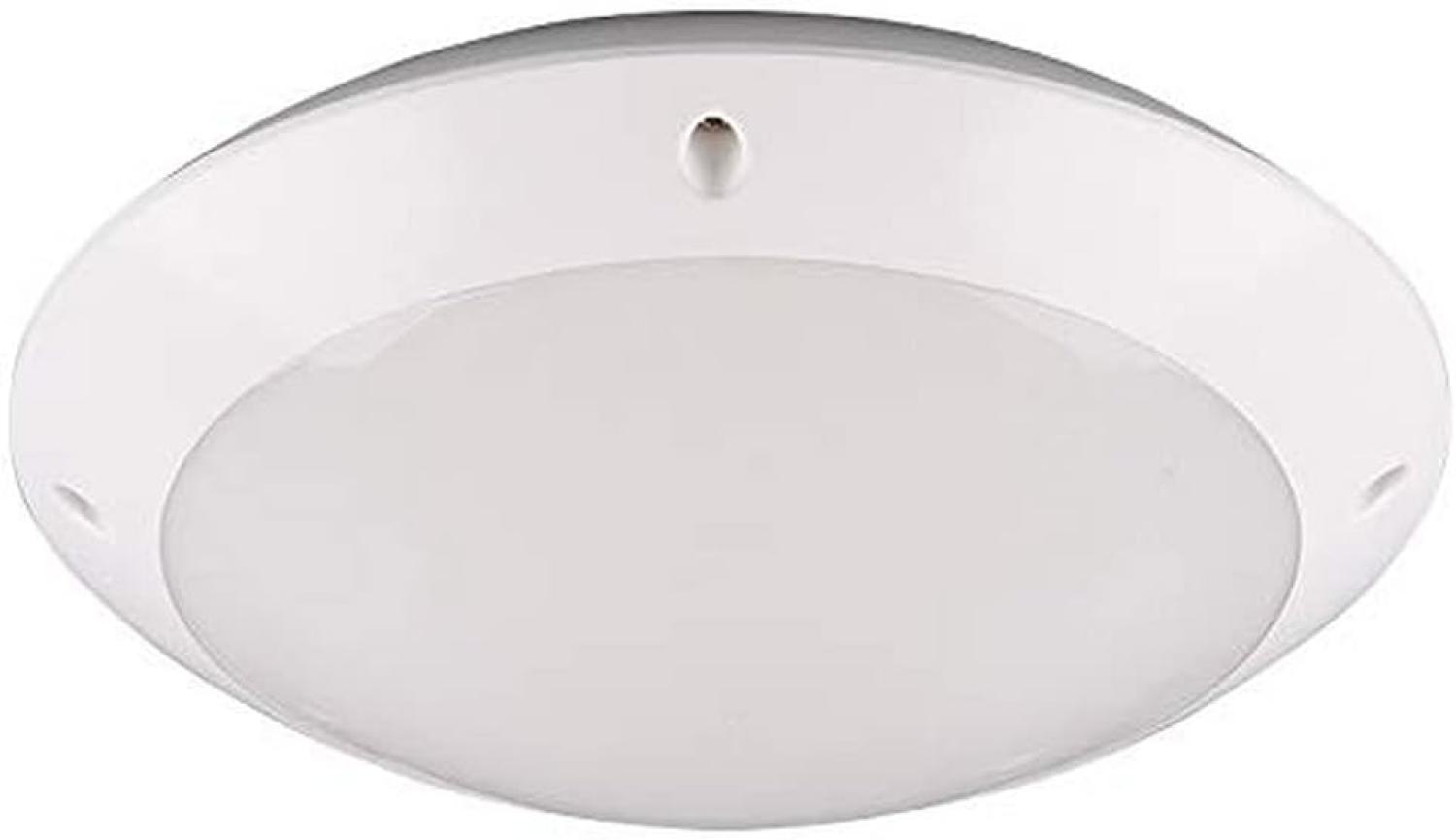 Runde Außendeckenleuchte Wandlampe CAMARO in Weiß matt - 26 cm Bild 1