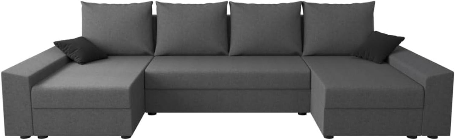Sofa mit Schlaffunktion in U-Form PAMELA, 318x90x139 sawana 05/Kissen sawana 14 Bild 1