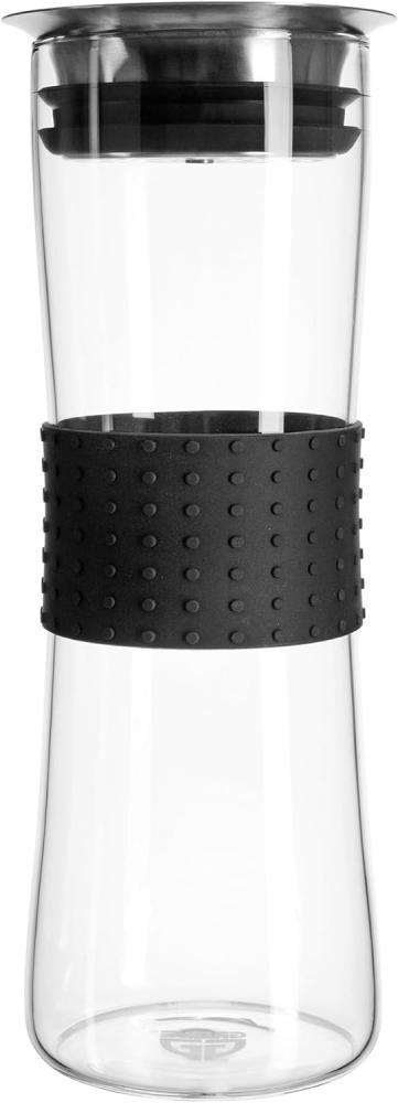Glas-Karaffe mit Silikonmanschette, schwarz Bild 1
