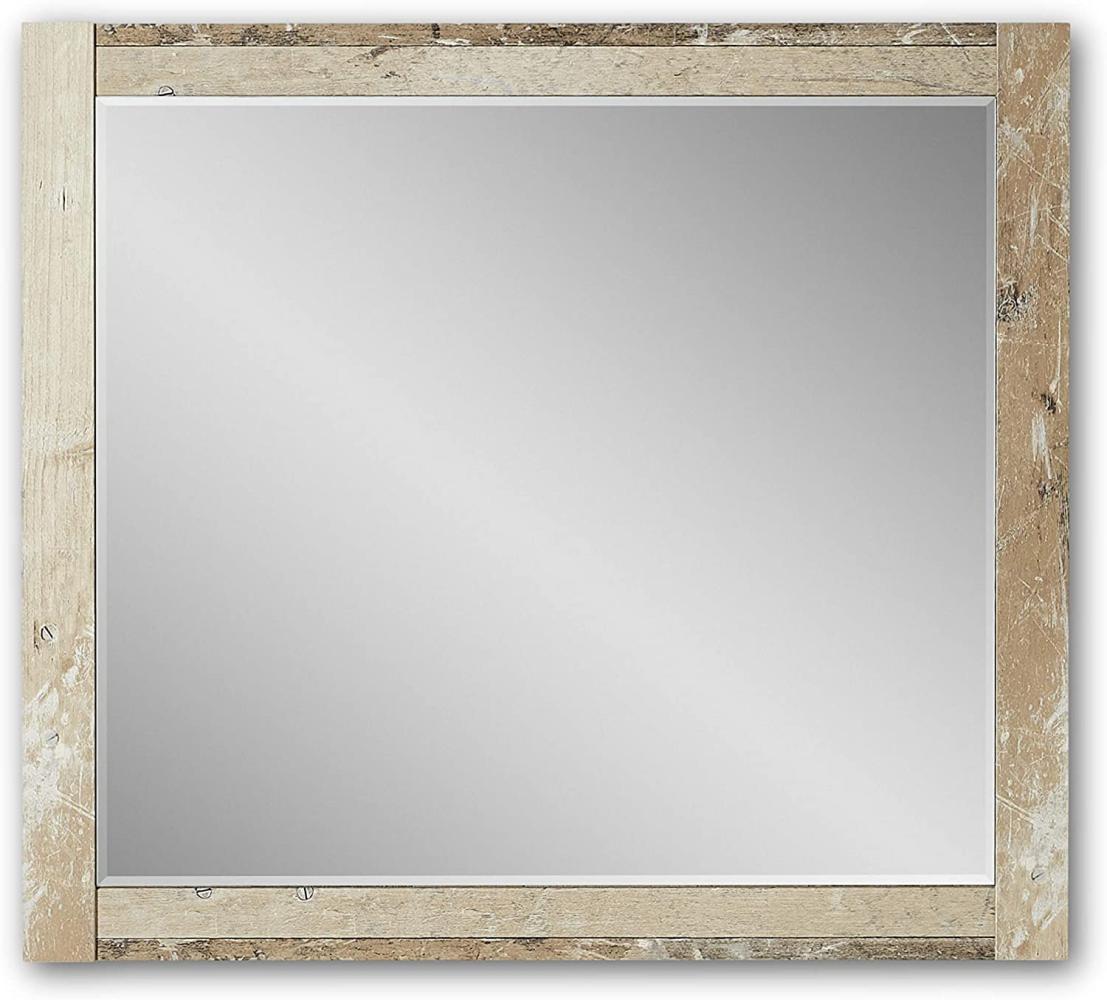 Stella Trading ROOF Wandspiegel in Used Style Optik - hochwertiger, pflegeleichter Spiegel für Flur & Garderobe - 79 x 70 x 2 cm (B/H/T) Bild 1