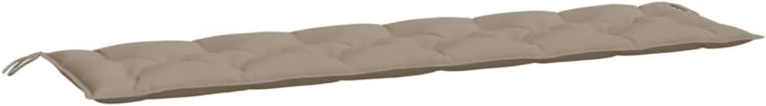 Gartenbank-Auflage Taupe 200x50x7 cm Oxford-Gewebe Bild 1