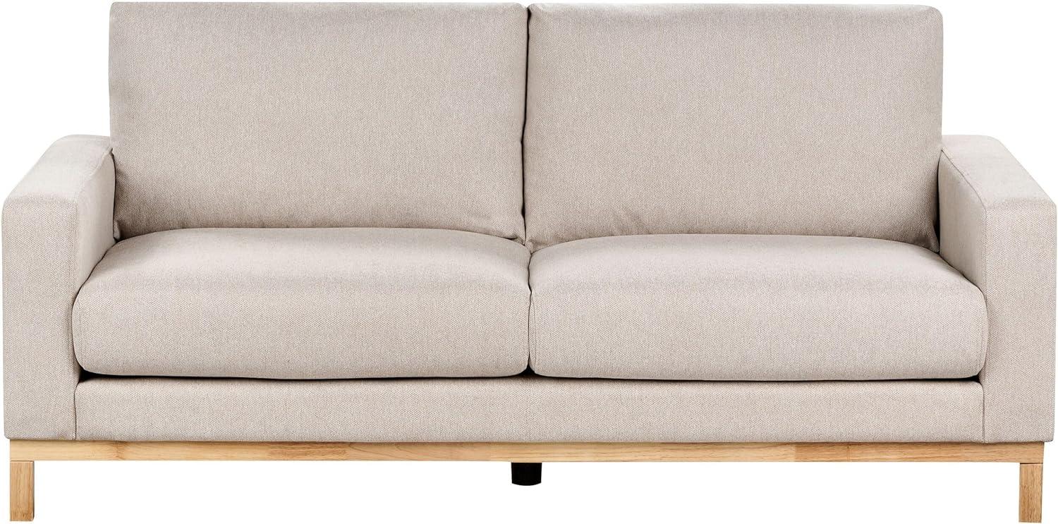 2-Sitzer Sofa beige hellbraun SIGGARD Bild 1