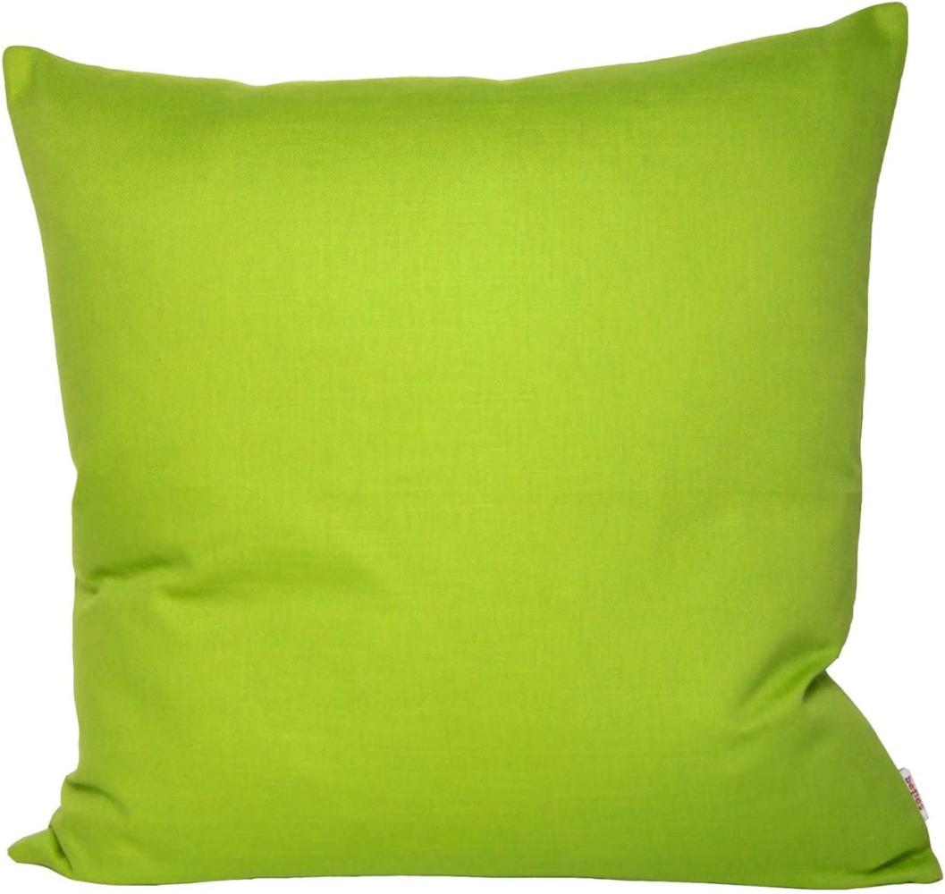 Kissenhülle ca. 60x60 cm 100% Baumwolle apfelgrün beties "Farbenspiel" Bild 1