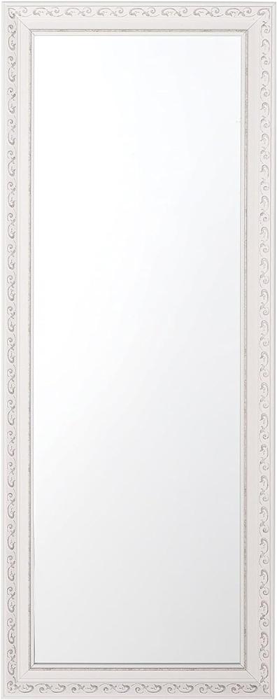 Wandspiegel weiß / silber rechteckig 50 x 130 cm MAULEON Bild 1