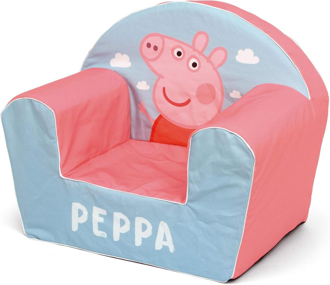 Sessel Peppa Pig junior 42 x 52 cm Schaumstoff blau/rosa Bild 1