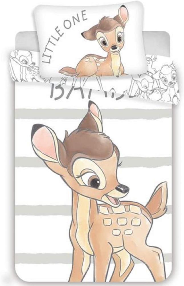 Baby Bettwäsche Disney Bambi 100 x 135 cm 100% Baumwolle Bild 1