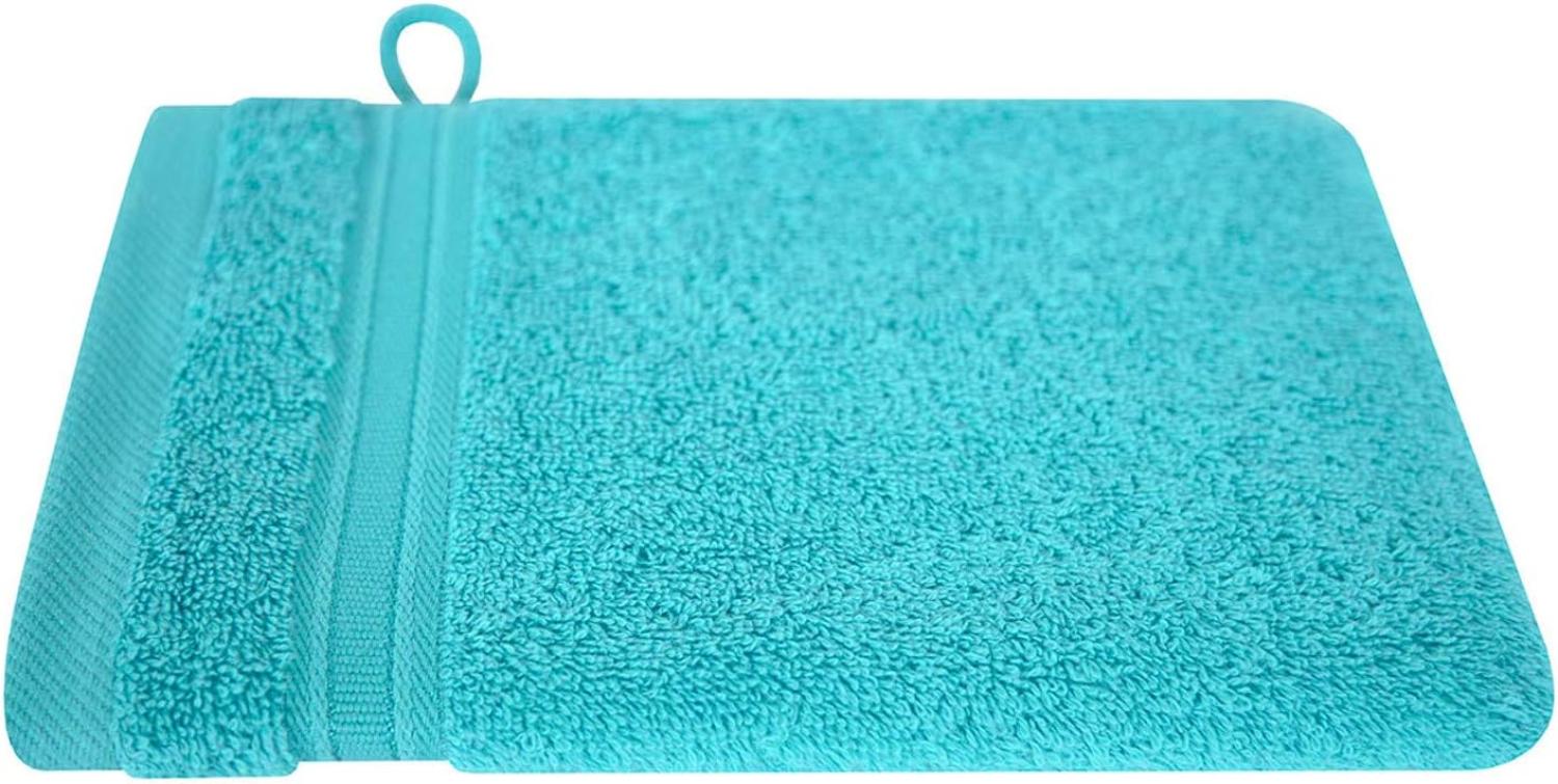 Dyckhoff Frottierserie Siena | Waschhandschuh 16x21 cm | aqua Bild 1