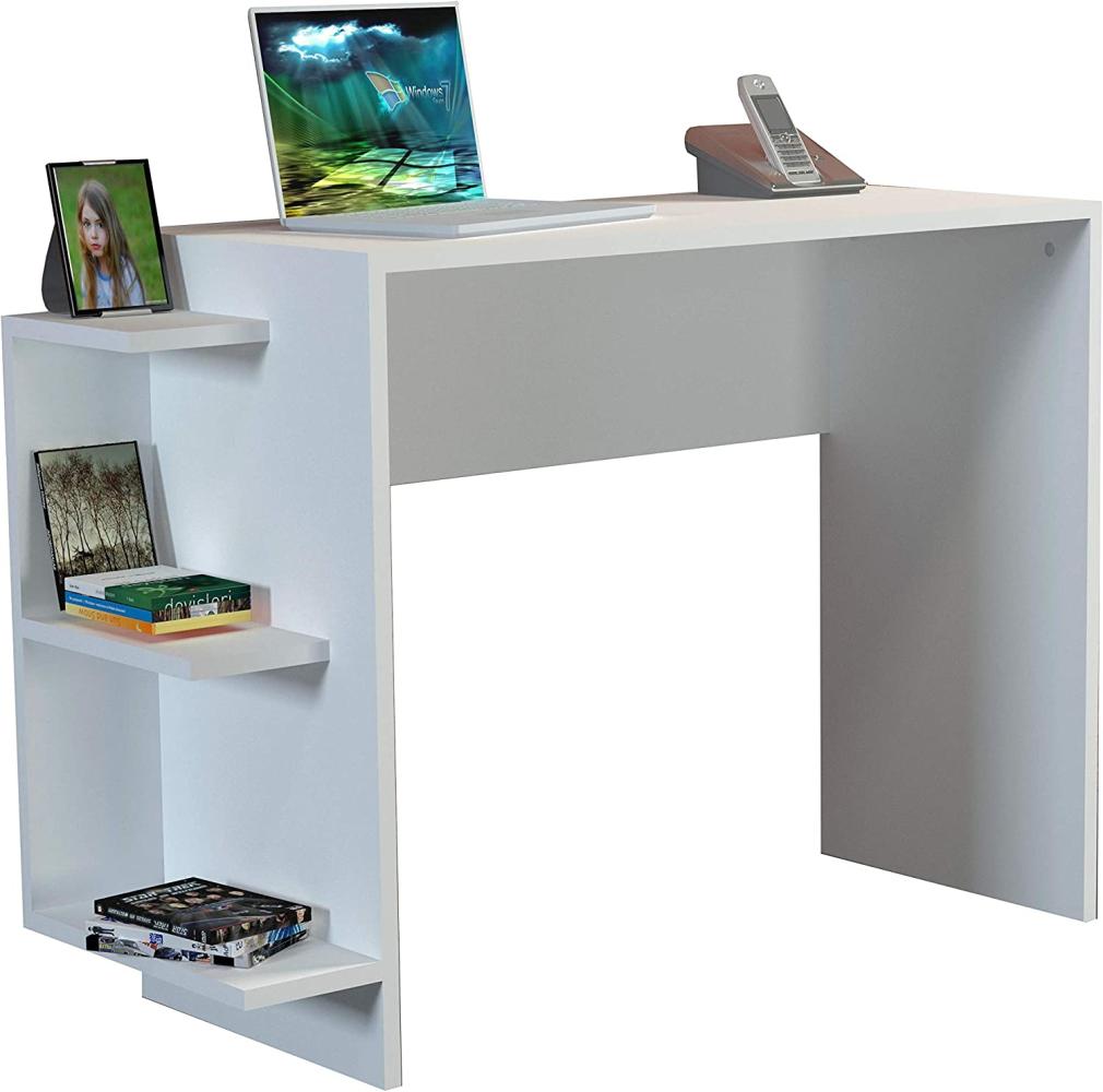 'Marlinda' Schreibtisch, Weiß, 104,5 x 78,3 x 40 cm Bild 1