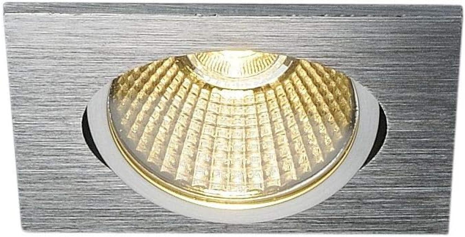 SLV No. 1001993 NEW TRIA eckig LED Indoor Deckeneinbauleuchte alu gebürstet 1800-3000K 7,2W Bild 1