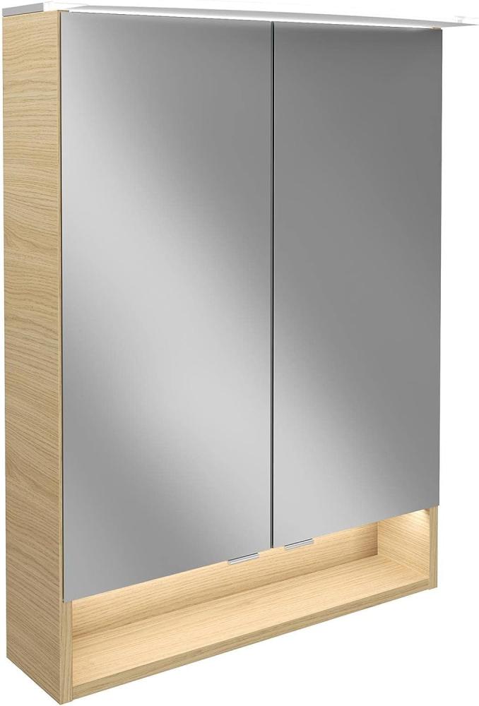 Fackelmann B.STYLE Spiegelschrank, 60 cm breit, Braun Bild 1