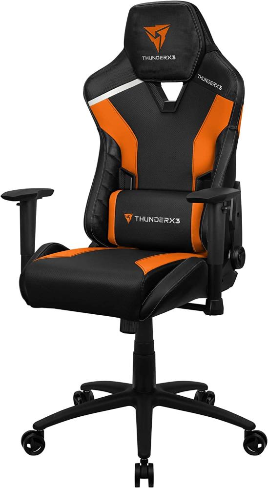 ThunderX3 TC3BO, Ergonomischer Gaming-Stuhl, gepolsterte Kissen, Air Tech, Orange Bild 1