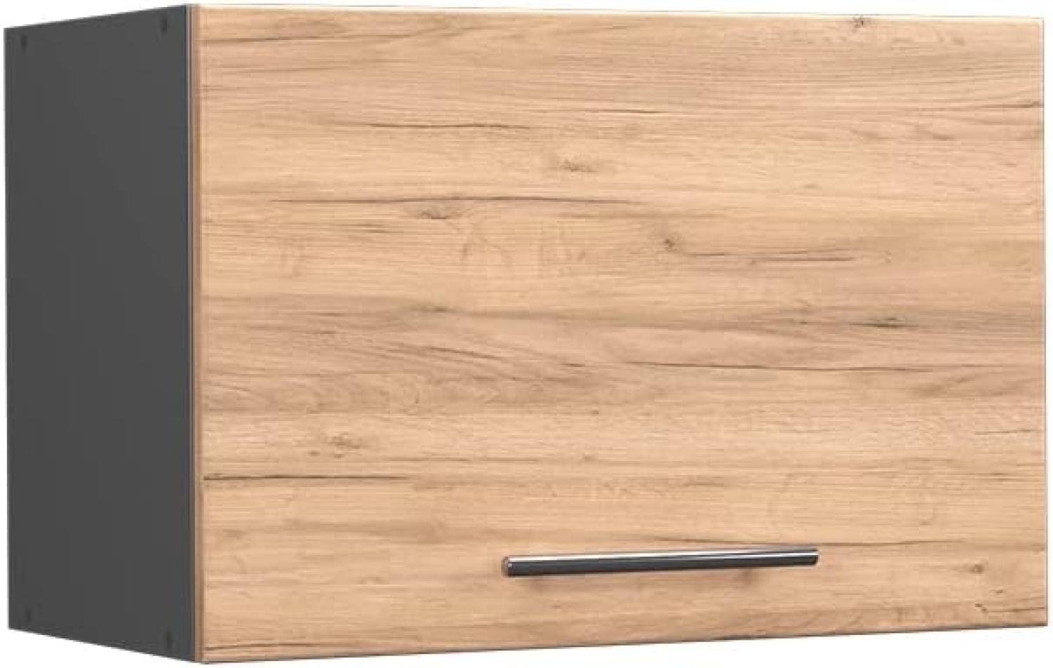 Vicco Küchenschrank Küchenmöbel Küchenzeile Fame-Line modern Küche Einbauküche Blende Unterschrank Hochschrank Hängeschrank (Anthrazit-Goldkraft, Hängeschrank 60 cm (flach)) Bild 1