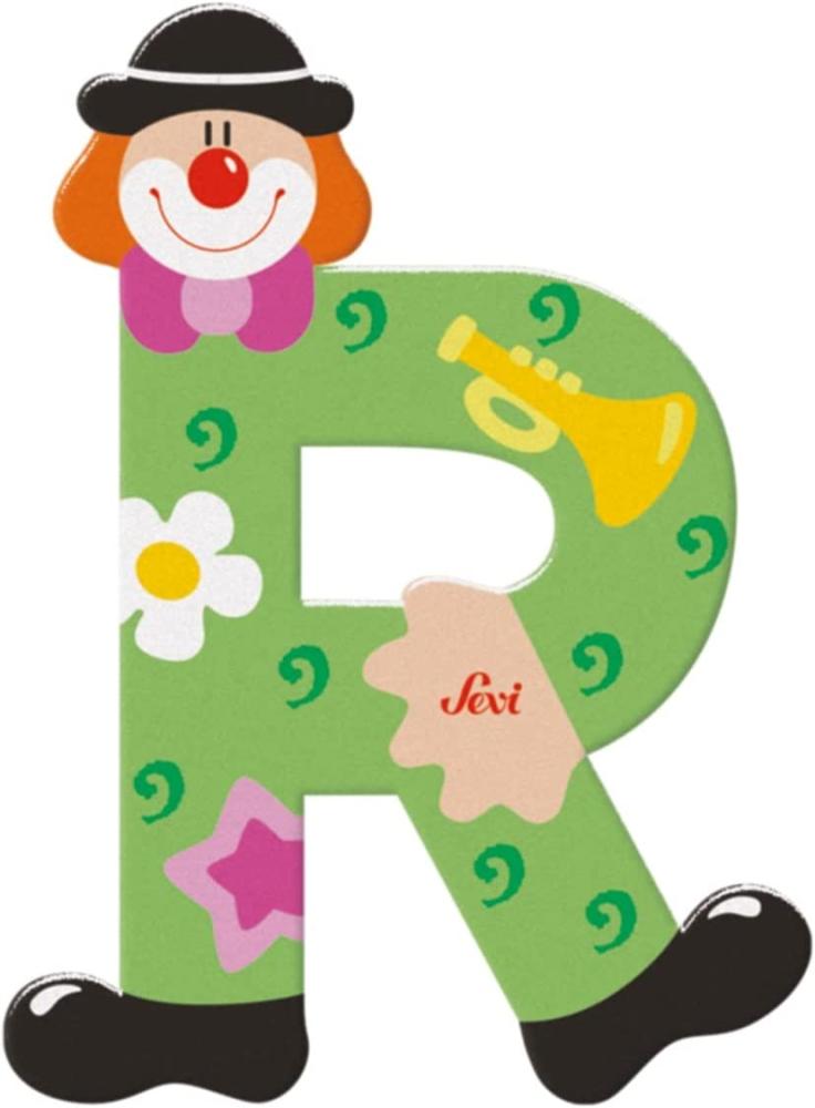 Sevi Wooden letter R Clown (81754) Bild 1