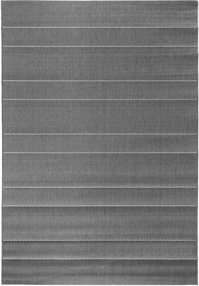 In & Outdoor Flachgewebe Teppich Fürth grau - 160x230x0,8cm Bild 1