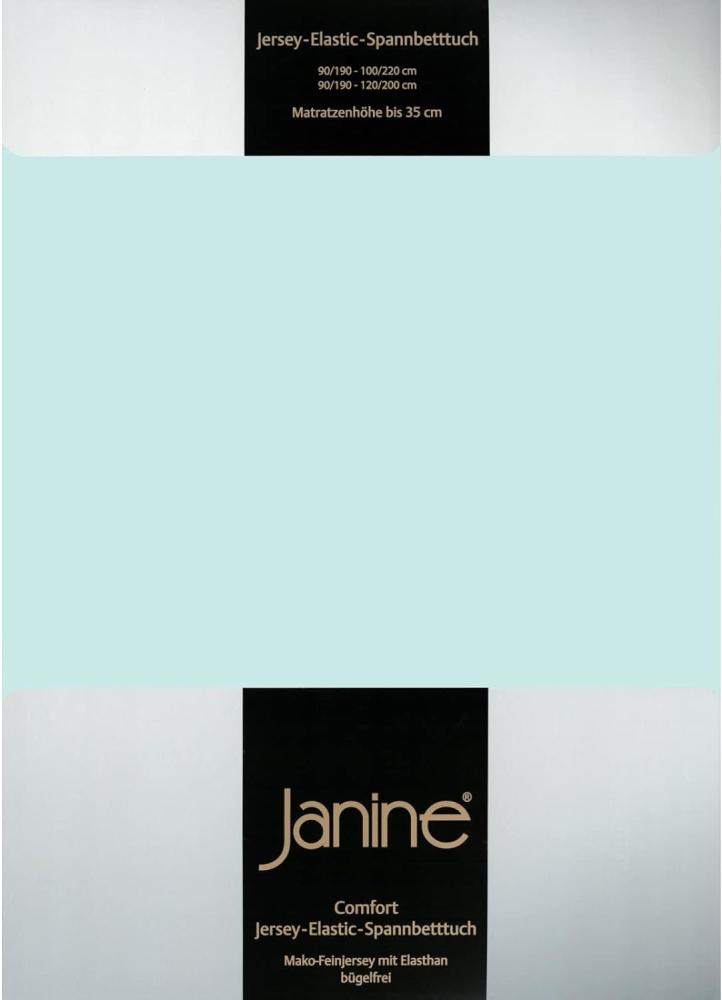 Janine Jersey Elastic Spannbetttuch|90x190 cm - 100x220 cm| morgennebel Bild 1