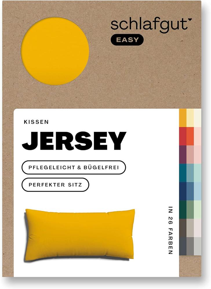 Schlafgut Kissenbezug EASY Jersey | Kissenbezug einzeln 40x80 cm | yellow-deep Bild 1