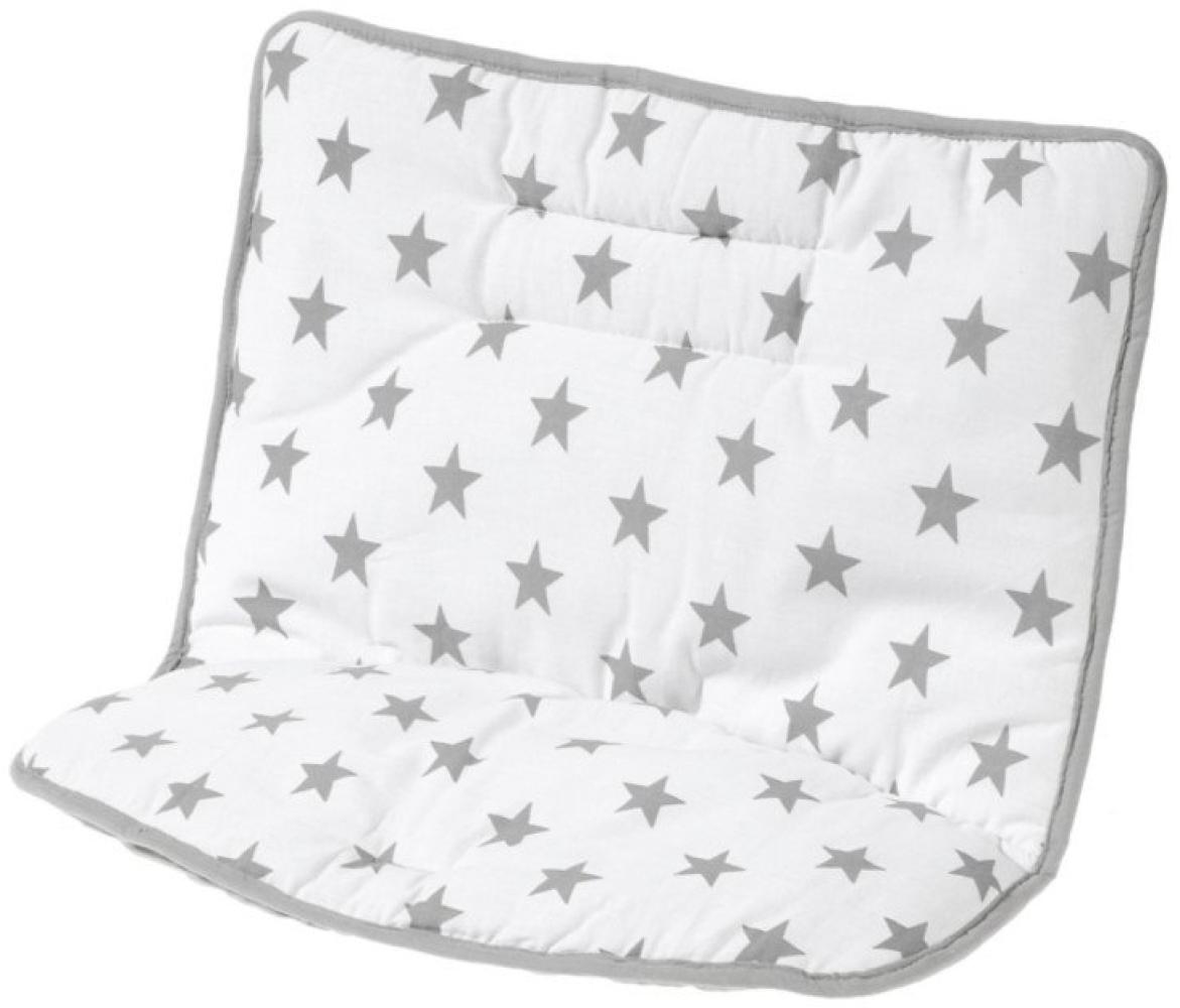 Schardt - 13 004 00 00 1/723 - Sitzkissen für Hochstuhl Domino - Big Stars grey Bild 1