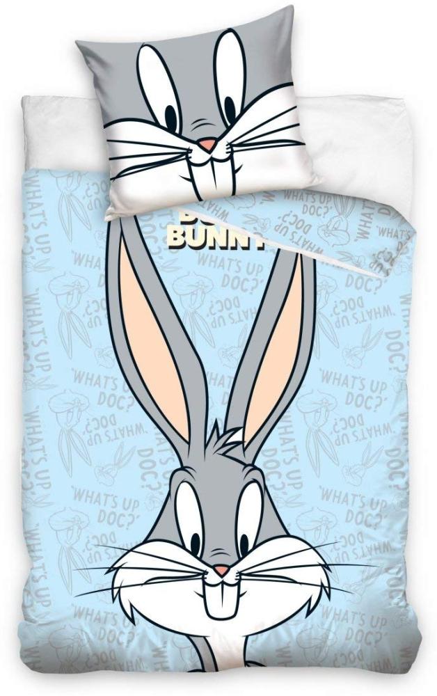 bettbezug Bugs Bunny 100 x 135 cm Baumwolle blau Bild 1
