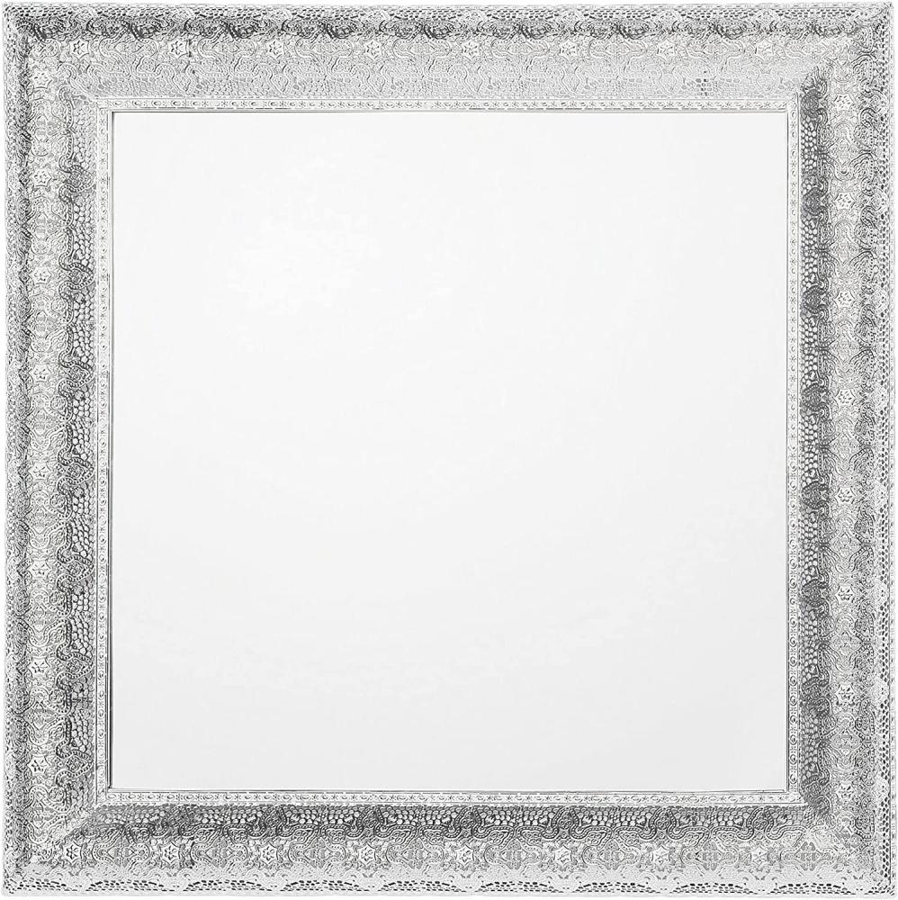 Wandspiegel silber quadratisch 65 x 65 cm CAVAN Bild 1
