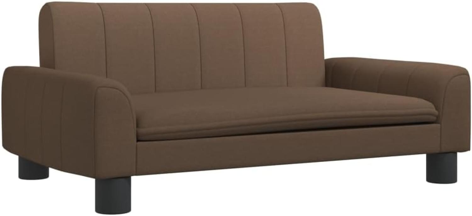 Kindersofa Braun 70x45x30 cm Stoff 3196271 Bild 1