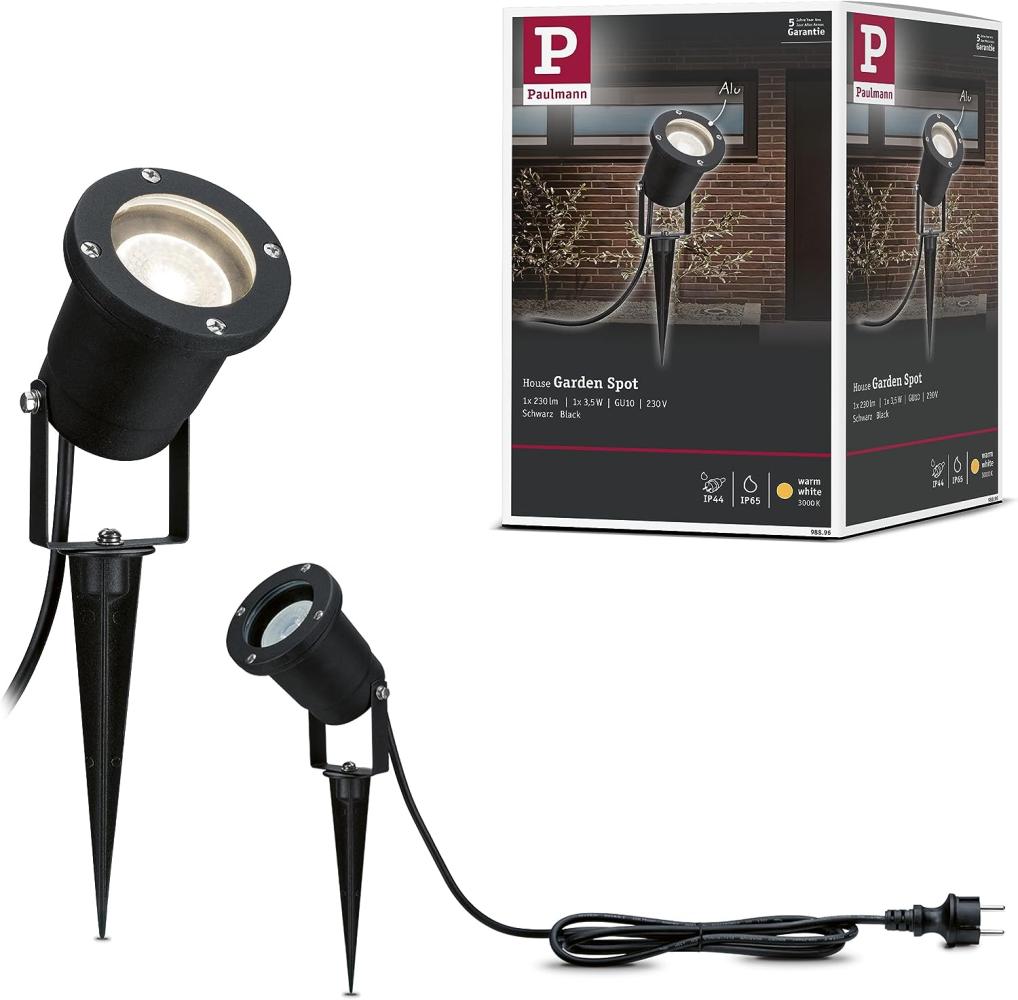 Paulmann No. 98896 Outdoor LED Pflanzenleuchte mit Erdspieß IP44 3,5W GU10 Schwarz Bild 1